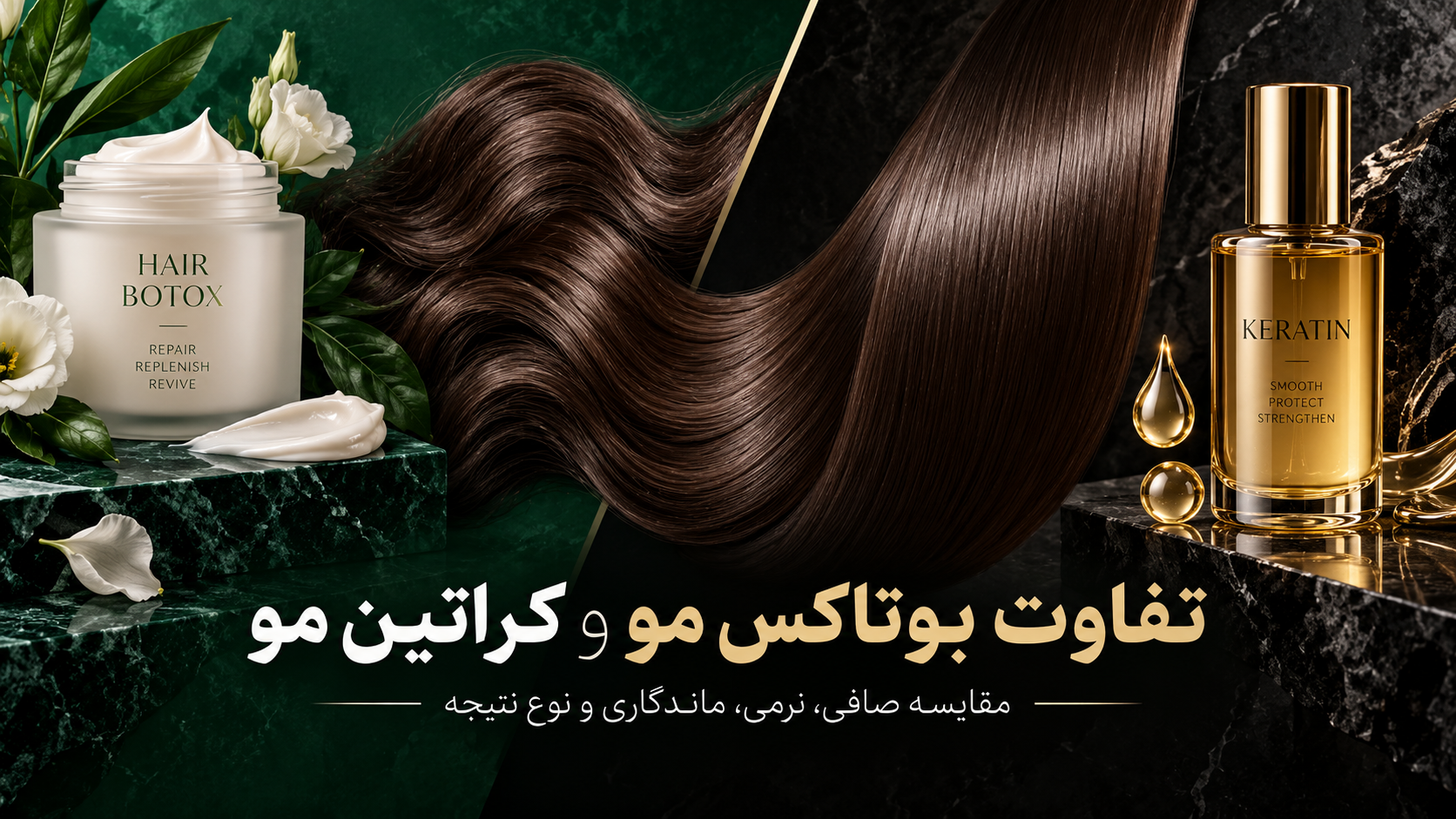 تفاوت بوتاکس مو و کراتین مو